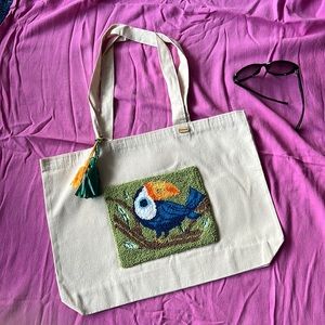 NWT - Nilly's Handmade Punch 'Are You Talking To Me?' Big Tote